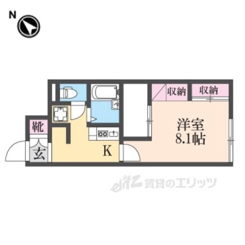 レオパレス東園田Ⅱ(1K/1階)の間取り写真