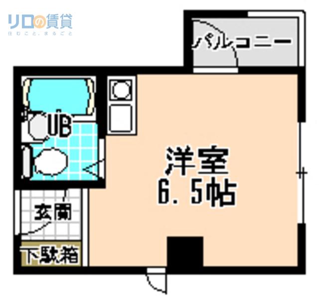 サンパレス21 ベルデI(ワンルーム/3階)の間取り写真