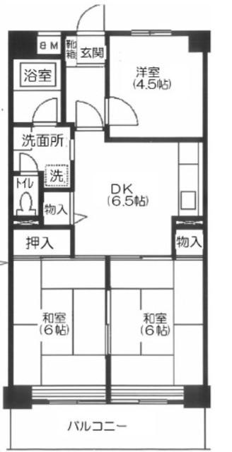 メゾン武蔵関(3DK/3階)の間取り写真