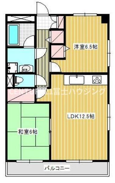 クエスタ・デル・ラモスⅡ(2LDK/5階)の間取り写真
