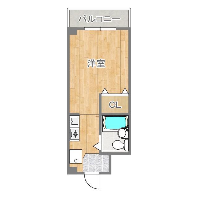 すみれマンション(1K/4階)の間取り写真