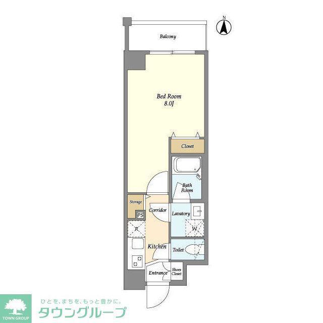RODIA森下(1K/6階)の間取り写真