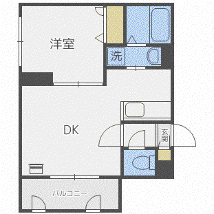 EXCELLENT壱番館(1LDK/2階)の間取り写真