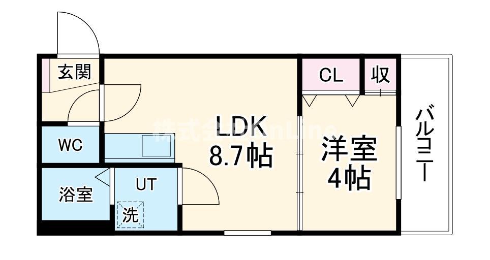 F MIRAI LUFT(1LDK/2階)の間取り写真
