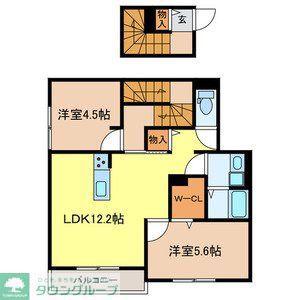 カラコレス(2LDK/1階)の間取り写真