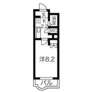 エトワール(1K/3階)の間取り写真