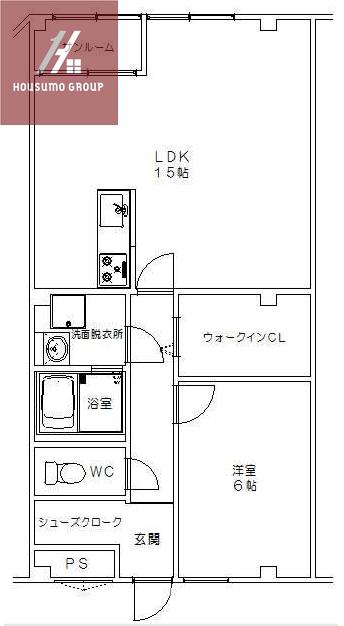 コスタ林寺(1LDK/2階)の間取り写真