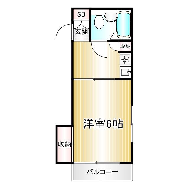 ステップ北大塚(ワンルーム/1階)の間取り写真