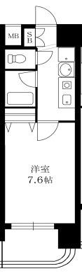 シャインビュー新大阪(1K/2階)の間取り写真