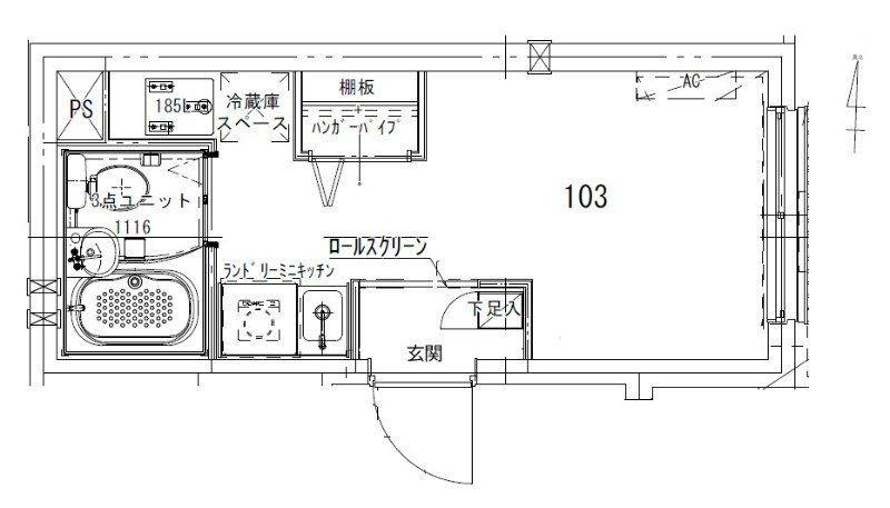 CREAL住吉II(ワンルーム/4階)の間取り写真