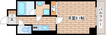 ボンニ―元町(1K/6階)の間取り写真