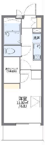 レオパレスKASHIWA(1K/2階)の間取り写真