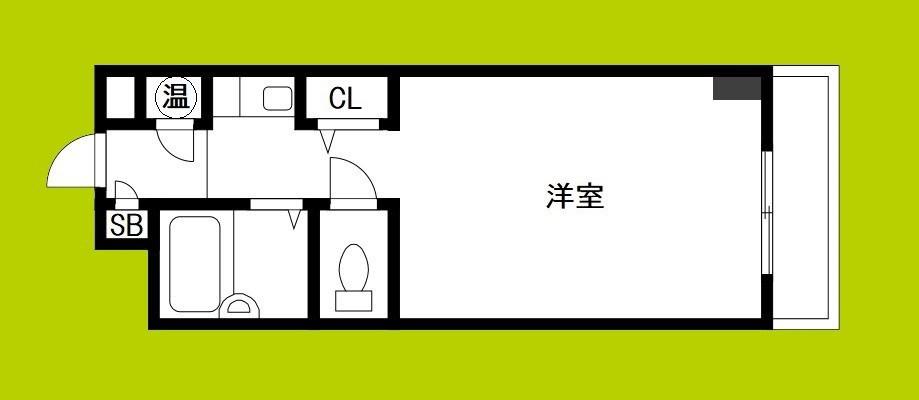 グロー長居公園(ワンルーム/5階)の間取り写真