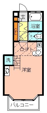 ベルメゾン壱番館(ワンルーム/1階)の間取り写真