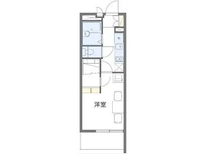 FOR YOU(1K/1階)の間取り写真