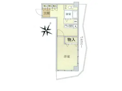 セザール目黒(1K/8階)の間取り写真