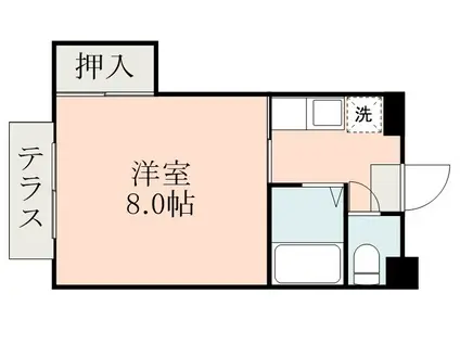 居川ビル(1K/1階)の間取り写真