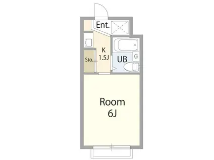 アムヒルズ桜台(1K/5階)の間取り写真