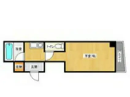 リボン金屋町(ワンルーム/2階)の間取り写真