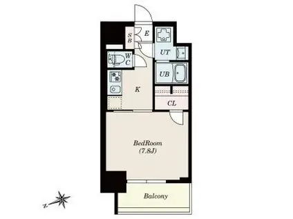 S-RESIDENCE四日市安島ALOGGIO12月契約限定キャンペ(1K/3階)の間取り写真