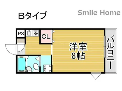 センチュリー浜口(1K/4階)の間取り写真