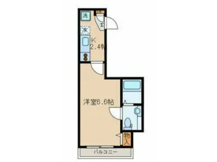 プレジオ南大塚(1K/3階)の間取り写真