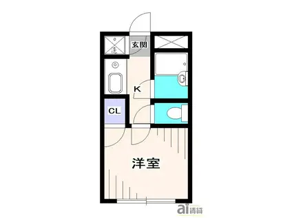 AIFORT上石神井(1K/1階)の間取り写真