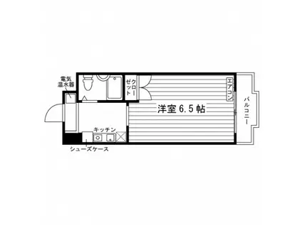 学生会館ラ・カーサ・ジェンテ(1K/4階)の間取り写真