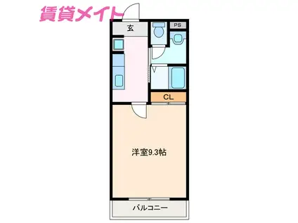 プレミール・レイ(1K/3階)の間取り写真