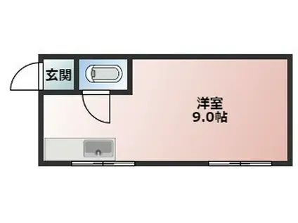 コンフォート金楽寺(ワンルーム/2階)の間取り写真