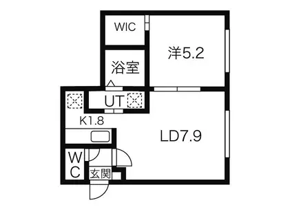 エクセル南郷(1LDK/3階)の間取り写真
