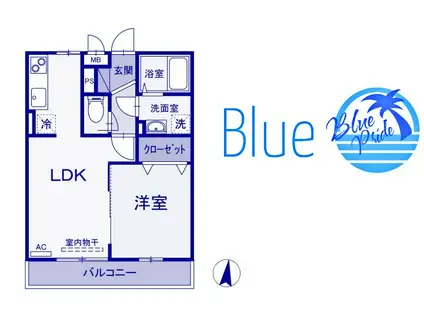 マレアガーデン新横浜A(1LDK/3階)の間取り写真