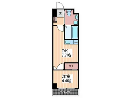 KS BLDG(1DK/3階)の間取り写真