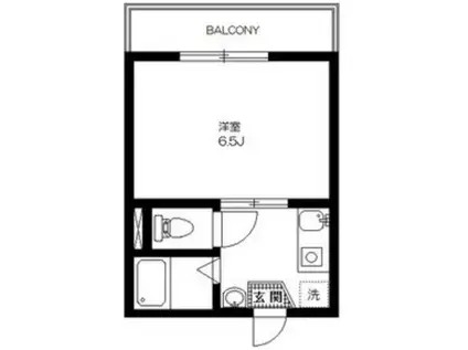 メゾンド・ソレイユ(1K/3階)の間取り写真