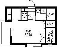 SUNFOUR燦(ワンルーム/2階)の間取り写真