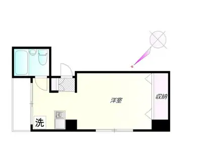 グレイス戸塚(ワンルーム/2階)の間取り写真