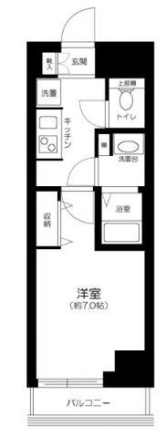 LOG銀座東(1K/9階)の間取り写真