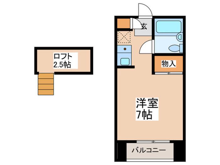メゾン・KS(ワンルーム/3階)の間取り写真