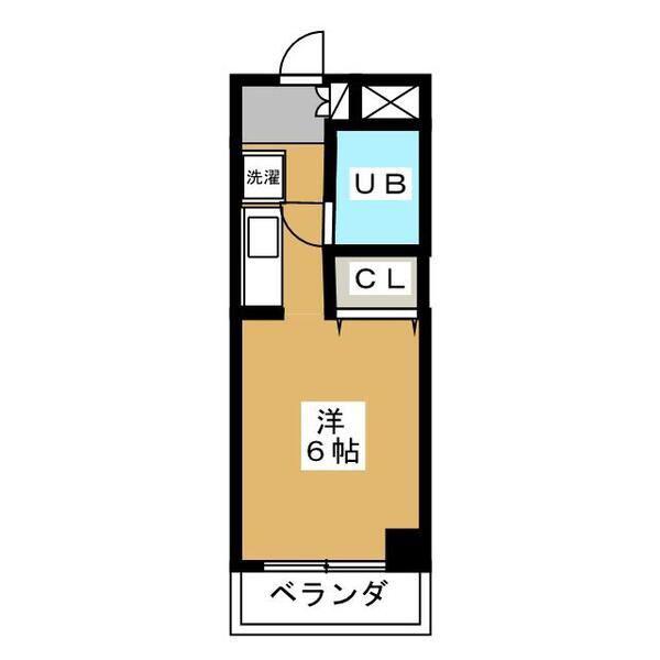 グリーンポート35(ワンルーム/2階)の間取り写真