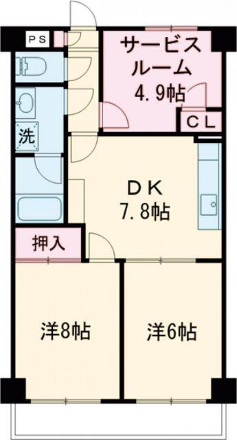 ローヤルパレス青梅ヒルズ(3DK/1階)の間取り写真