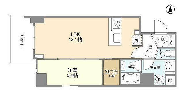 コンフォリア桜上水(1LDK/2階)の間取り写真