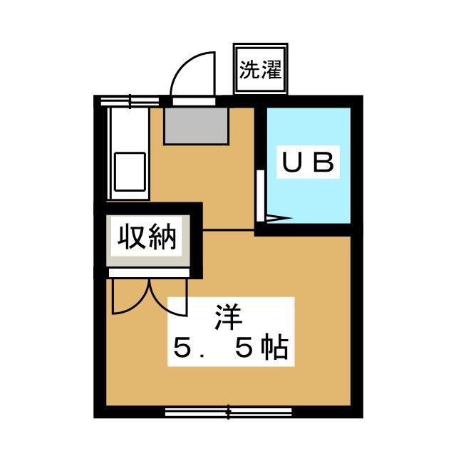 メイゾン綱島(ワンルーム/2階)の間取り写真
