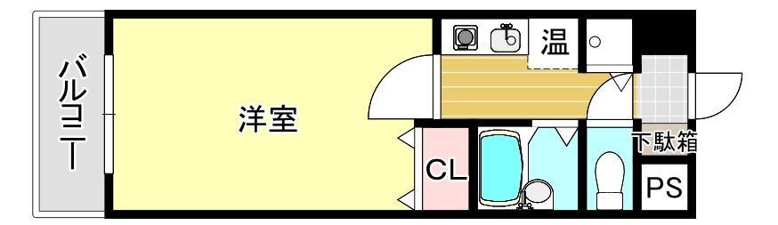 パインストン今泉(1K/11階)の間取り写真