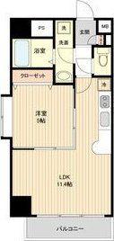 レジディア仙台本町(1LDK/4階)の間取り写真