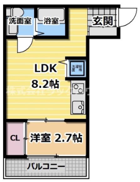 GRADITO千林大宮(1LDK/1階)の間取り写真