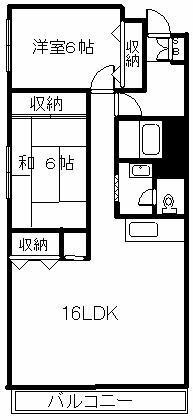 ウエストパーク(2LDK/11階)の間取り写真