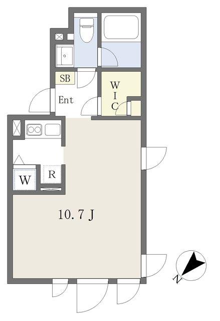 COZY東静岡(ワンルーム/2階)の間取り写真