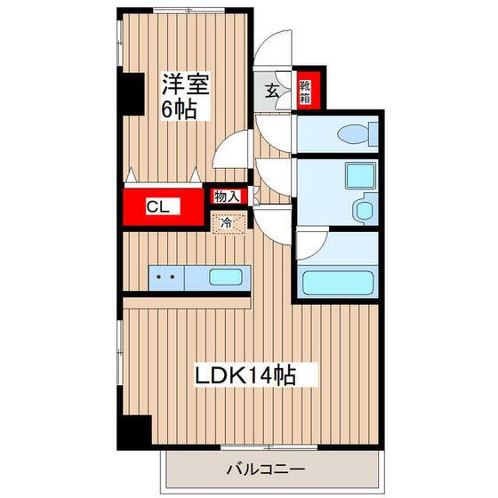 RAFFINES(1LDK/3階)の間取り写真