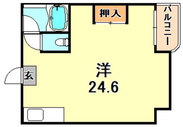 東門エースタウンビル(ワンルーム/4階)の間取り写真