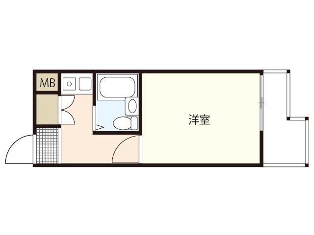 NEPHEL榎町(ワンルーム/9階)の間取り写真